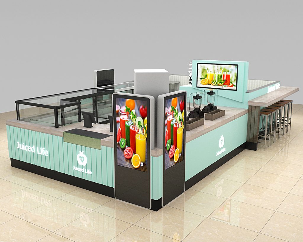 Snack Kiosk in Shopping Mall LcdSLD
