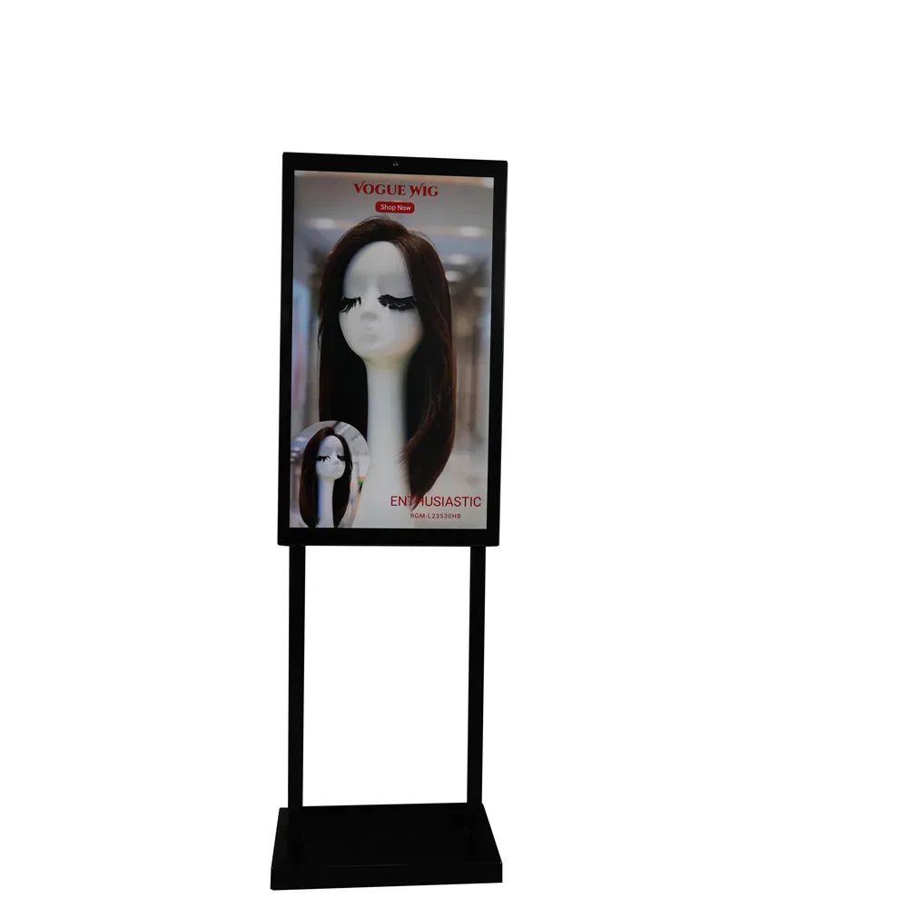 Factory Price New Design 32 Inch Double-Sided Rechargeable Plug-in Lithium-Ion Batterie Portable Android Kiosk
