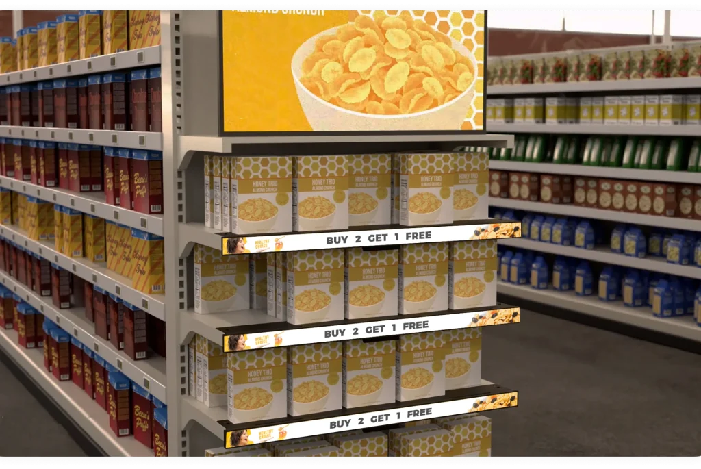 600mm Commercial Shelf Screen Display – 23.1″ Ultra Wide LCD Shelf Edge